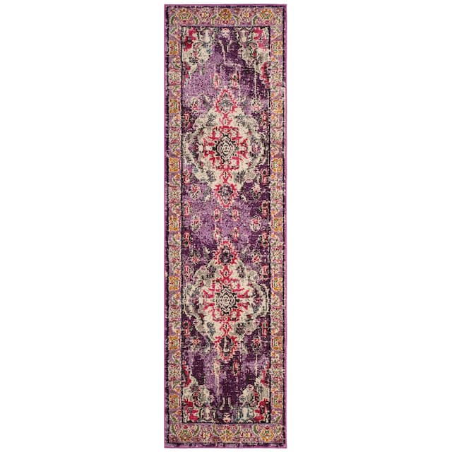 SAFAVIEH Monaco Lillie Boho Medallion Distressed Area Rug