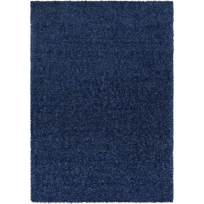Livabliss Deluxe Shag Minimalist Medallion Area Rug