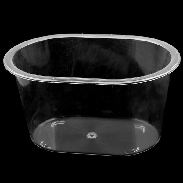 Shop Household Decor Oval Design Plastic Aquarium Betta Fish Tank