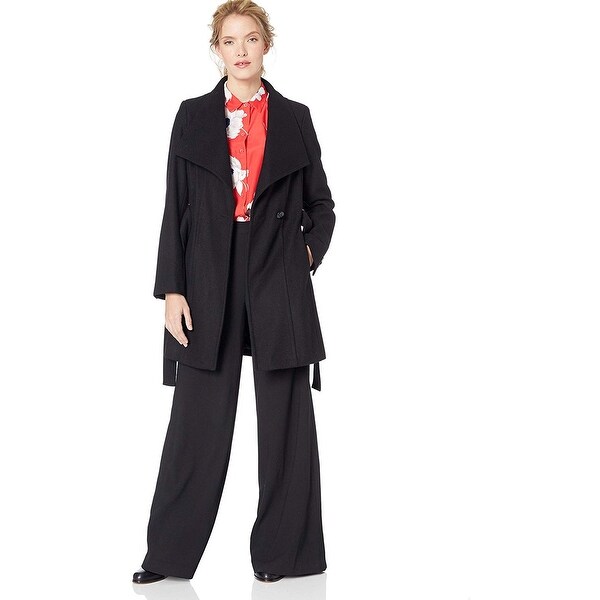calvin klein toggle wrap front jacket