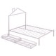 preview thumbnail 6 of 16, Full Size Metal Platform Bed with two drawers, House-Shaped Headboard Design