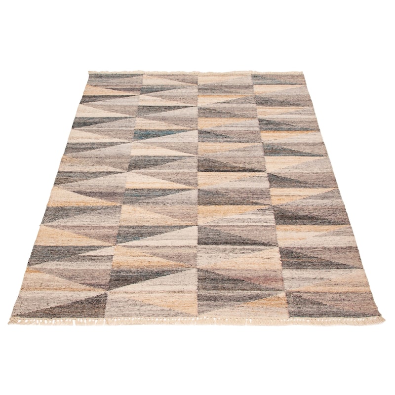 Ankara FW Grey Kilim 5'4" x 7'6" - 5'4 x 7'6