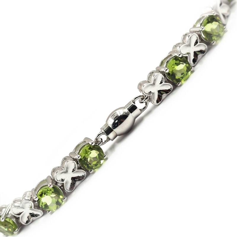 925 Sterling Silver Peridot Bracelet