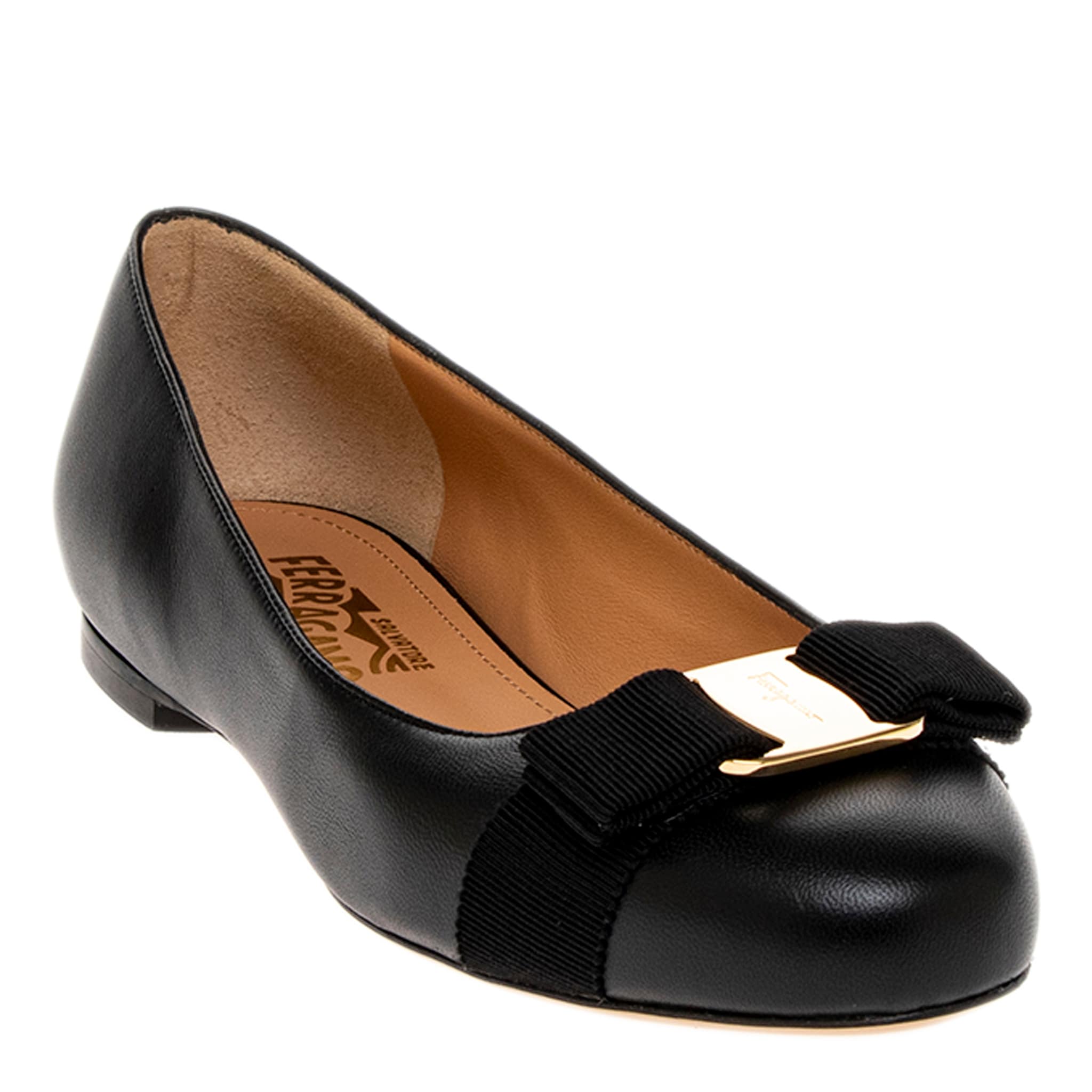 varina ballet salvatore ferragamo black flats