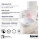 preview thumbnail 5 of 4, Karran Valera 17" Vitreous China Vessel Bathroom Sink in White