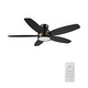 preview thumbnail 20 of 22, CARRO Cerus 48" 5-Blade Flush Mount Ceiling Fans with Light and Remote