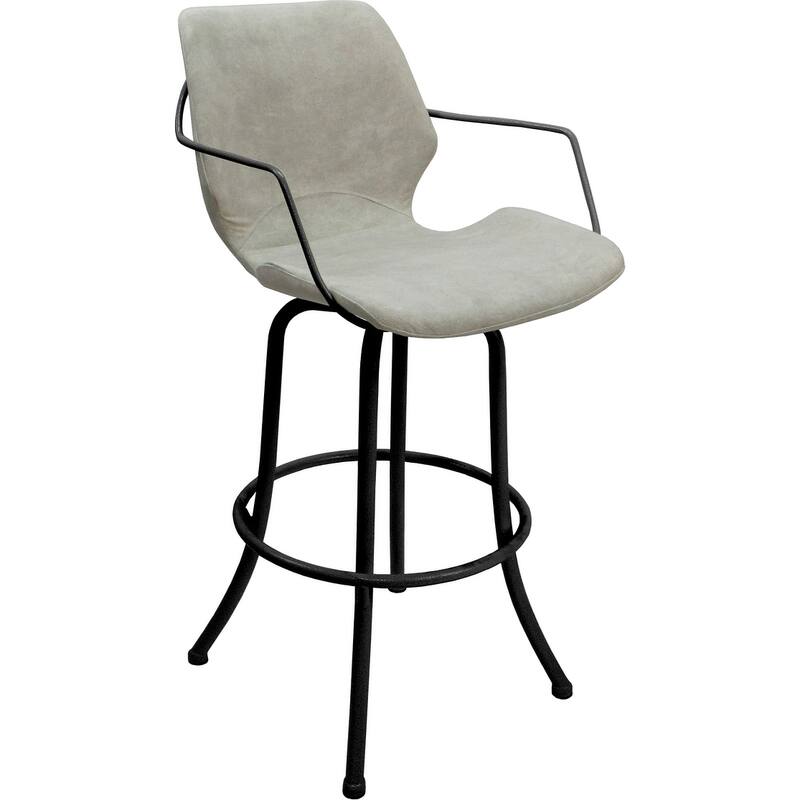 Asheville Swivel Counter 26", 30" or Extra Tall 34" Metal Bar Stool