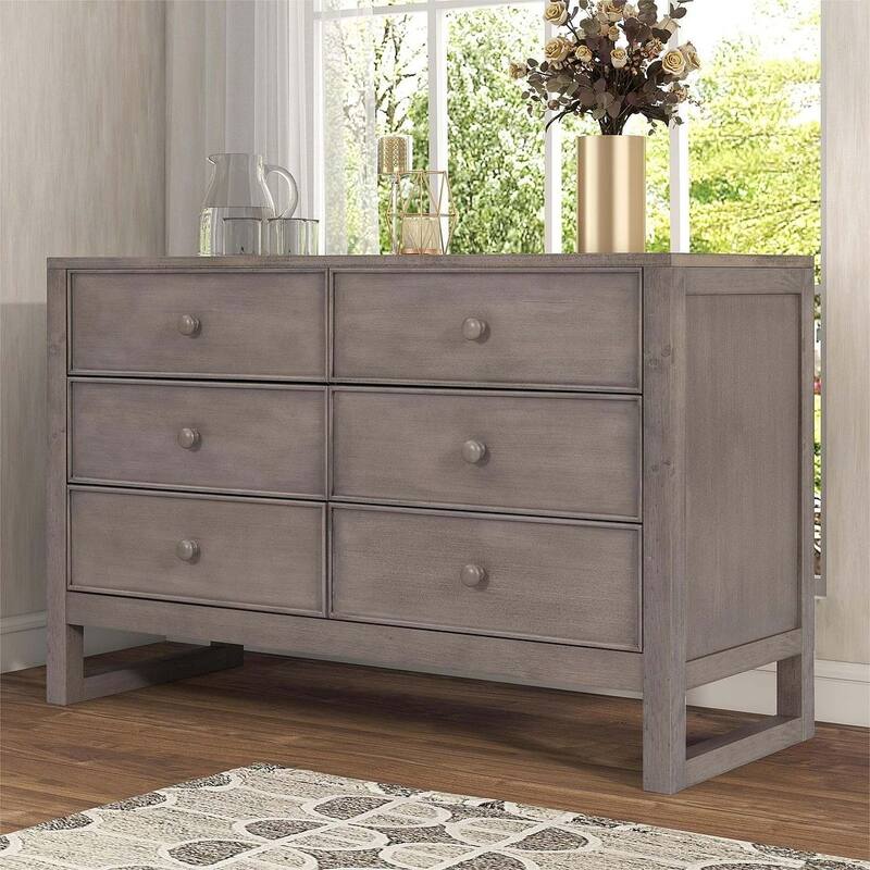 47.8" L Rustic Wooden Dresser Chest of Drawers for Bedroom