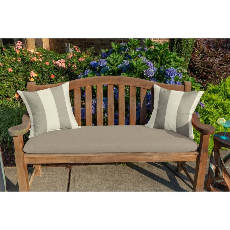 Sunbrella 20 inch Square Stripe Outdoor Throw Pillow