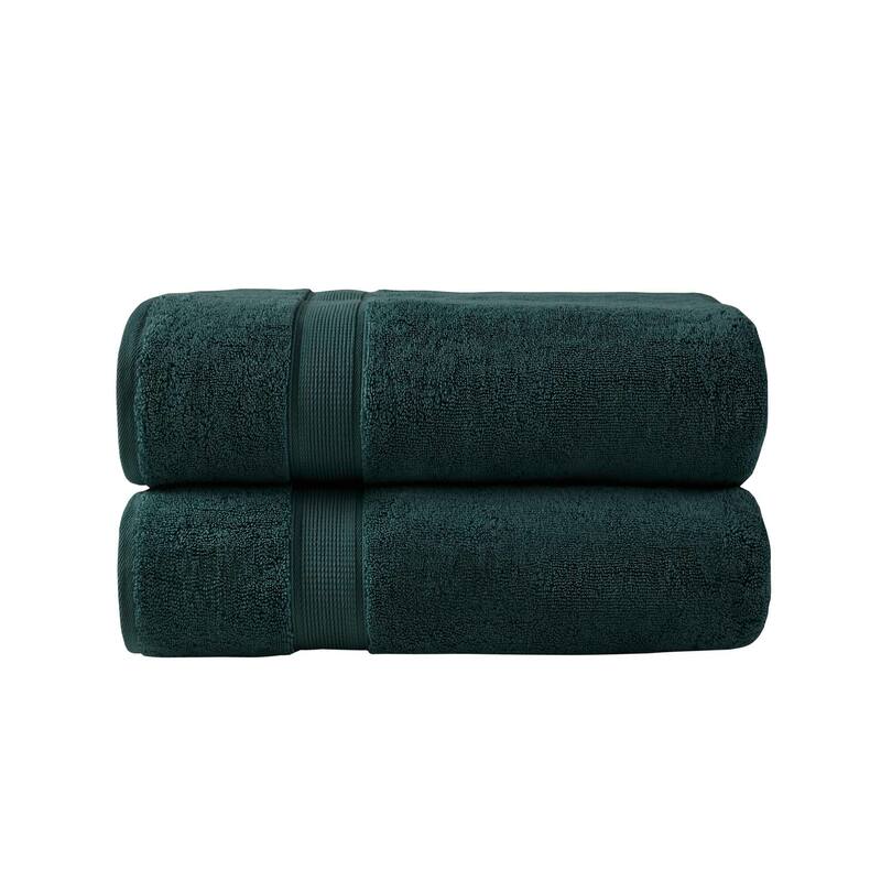 Ultra-Soft One hundred percent Cotton Absorbent Towel Set 34x68" - 2PK