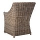preview thumbnail 8 of 11, SAFAVIEH St. Thomas Wicker Washed Brown Wingback Arm Chair (Fully Assembled). - 26" W x 23" D x 34" H