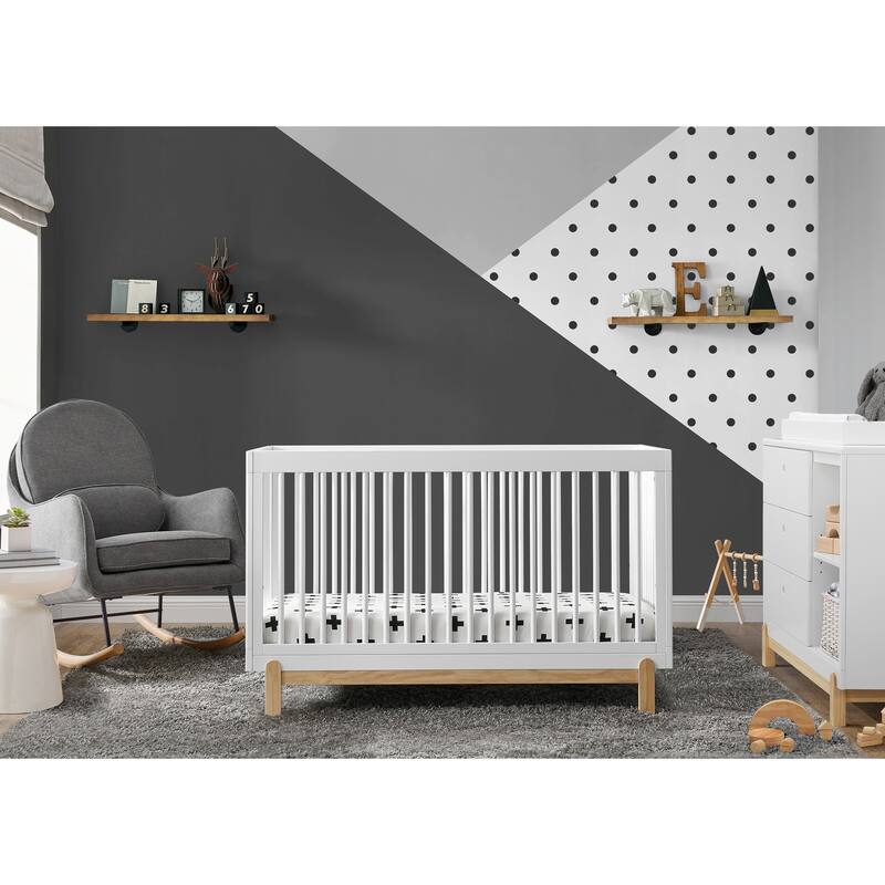 Poppy 4-in-1 Convertible Crib, Greenguard Gold Certified - White