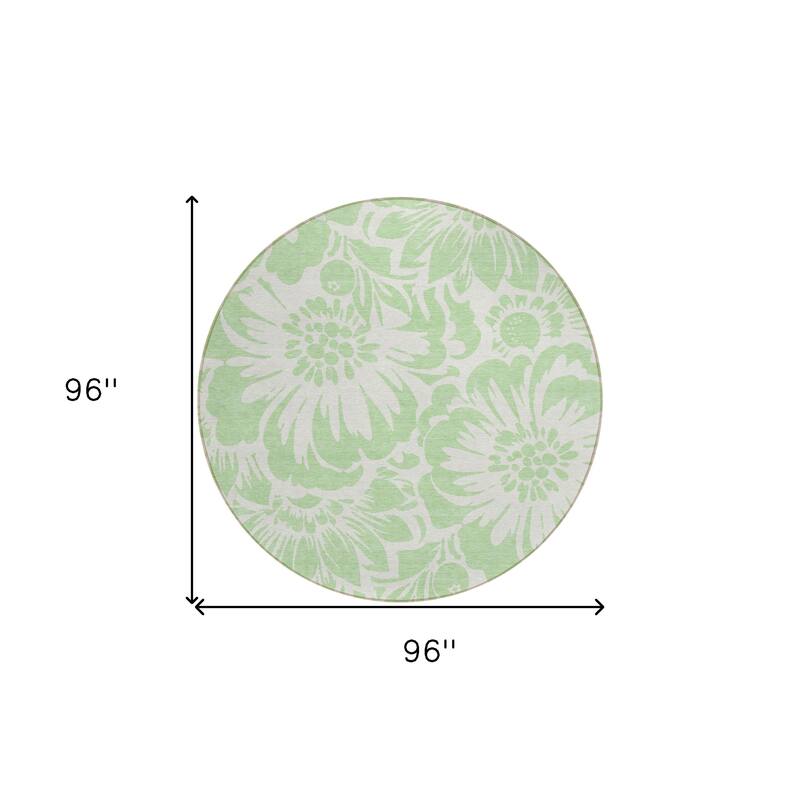 Sana Graceful Floral Weather Resistant Versatile Elegance Runner Outdoor Rug