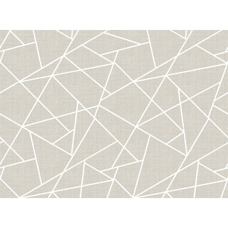 REMIX Walls by Katie Hunt Modern Lines White on Dove Grey Wall Mural
