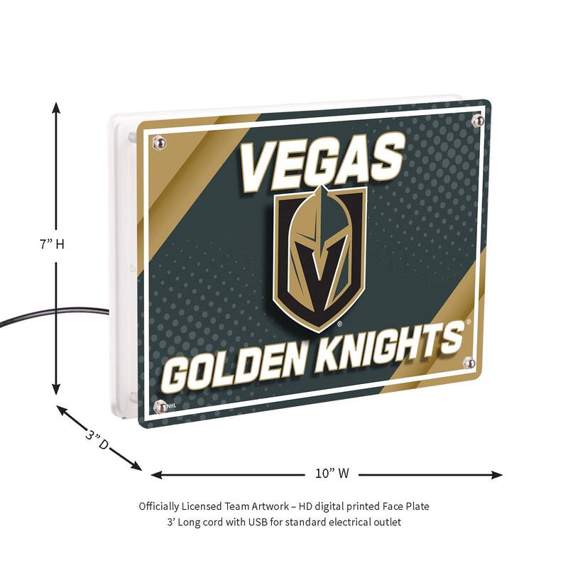 Las Vegas Golden Knights LED Lighted Sign - Gold