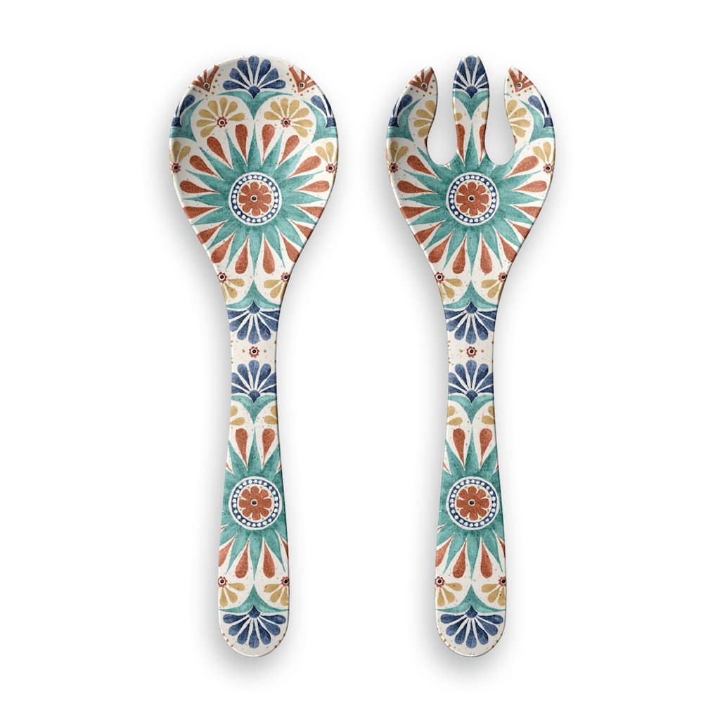 Abode Homewares Desert Rio Merge Serving Utensils - Multicolor - Set of 2