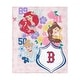 preview thumbnail 4 of 40, MLB Disney Princesses Game On Girls Silk Touch Throw Blanket 46x60 inches - Boston Red Sox