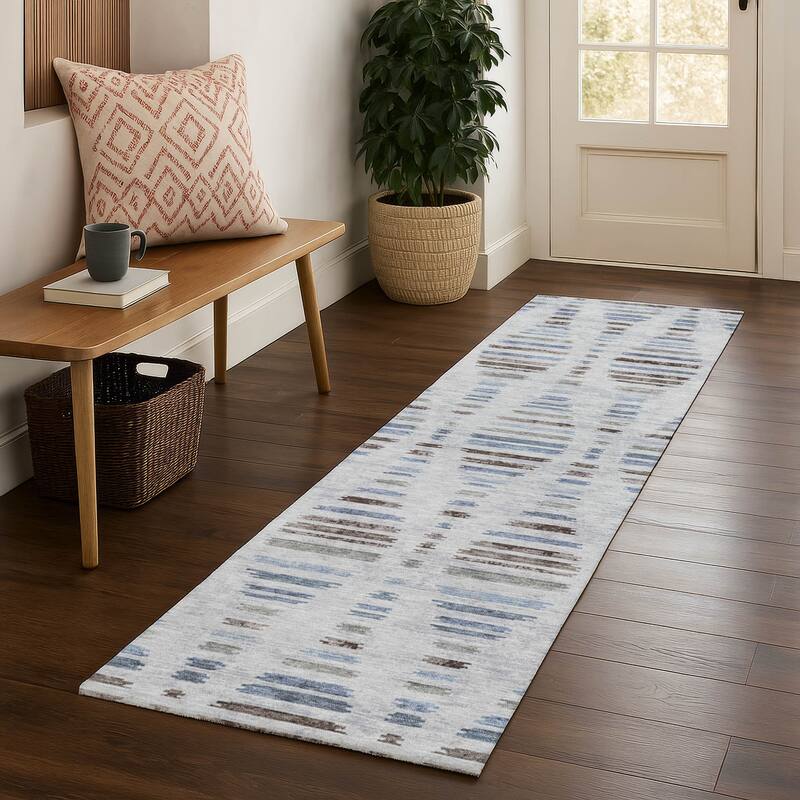Premium Washable Super Soft Casual Contemporary Mayfield Rug - Putty - 2'3" x 7'6"