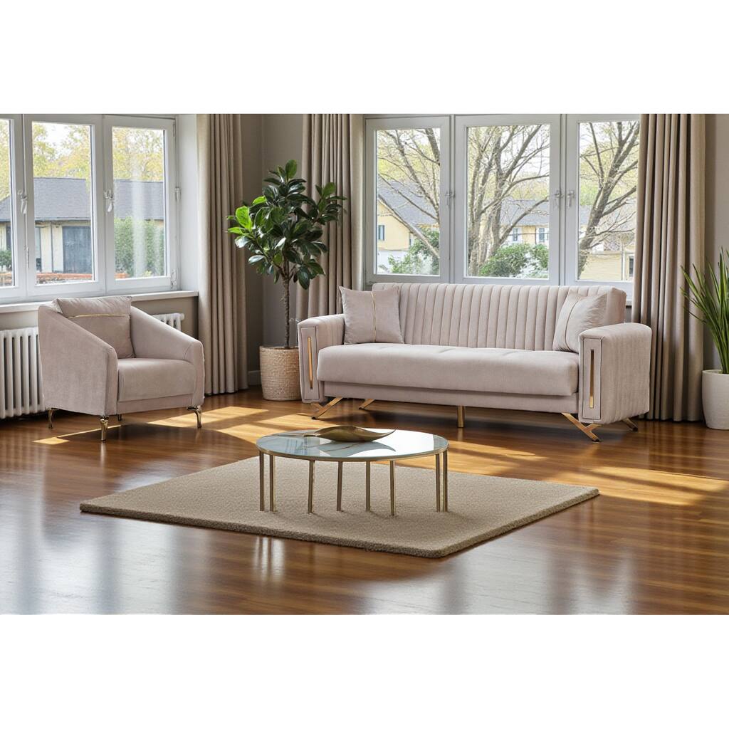 Aerello 2 Pieces Living Room Sets 1 Sofa 1 Chair