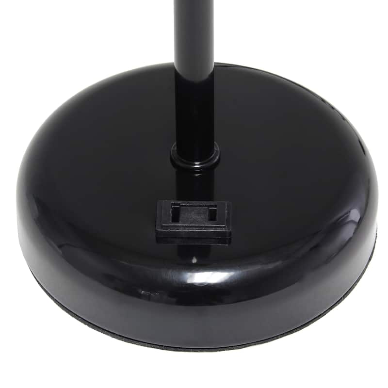 Simple Designs 19.5" 2 Pack Table Desk Lamp Set with Charging Outlet - 19.50