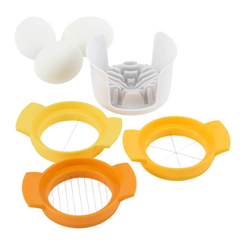 RSVP International Egg Slicer Trio - Interchangeable Stainless Steel Wire Blades