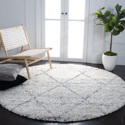 SAFAVIEH Fontana Shag Alja Modern Trellis 2-inch Thick Rug