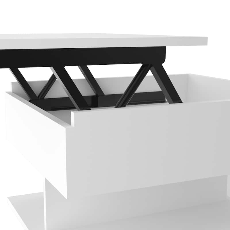 Peterson 1-Drawer 1-Shelf Lift Top Coffee Table