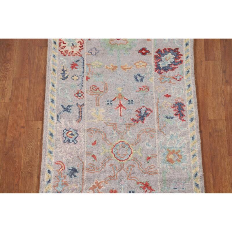 Oushak Oriental Accent Rug Hand-Knotted Wool Carpet - 2'10" x 5'11"