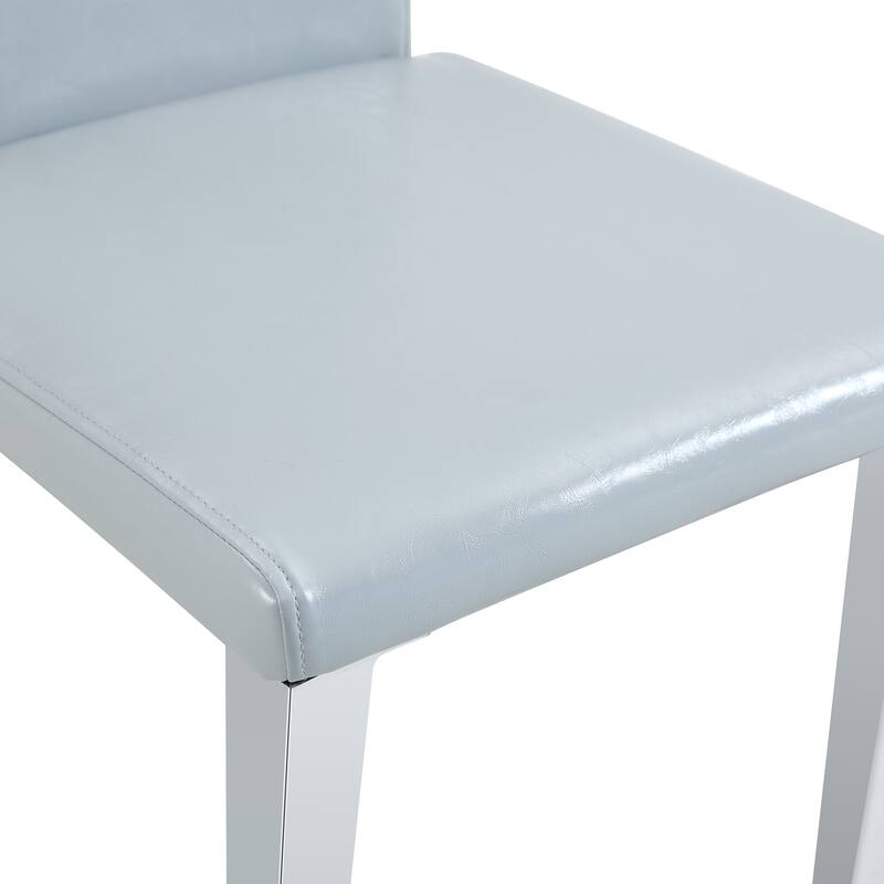 Modern Set of 4 Dining Chair with Metal Legs Kitchen Chair Side Chair Armless Chair for Dining Room