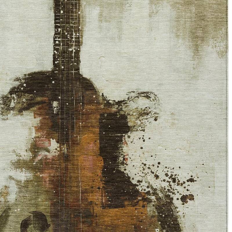HomeRoots Abstract Transitional Rectangle Outdoor Rug