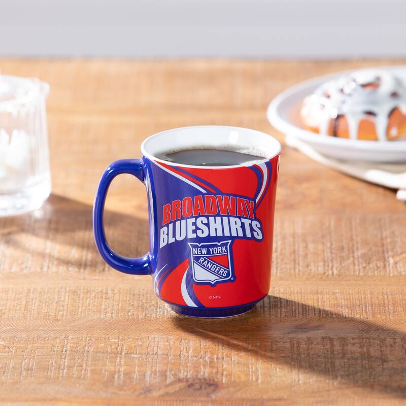 New York Rangers, 14 oz Ceramic Coffee Mug w/ Gift Box