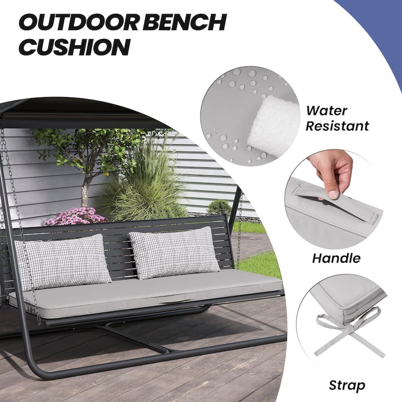 Outdoor Settee Bench Seat Cushion Patio Swing Cushion Loveseat Cushion