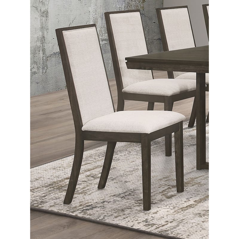 Kelly Dark Grey Upholstered Dining Side Chair (Set of 2)