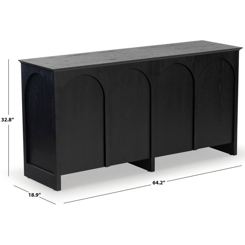 SAFAVIEH Couture Tashalie 4 Door Wood Sideboard - 64"W x 19"D x 33"H