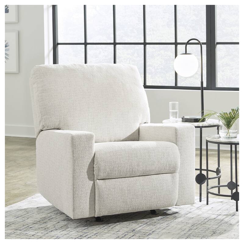 Signature Design by Ashley Rannis Rocker Recliner - White
