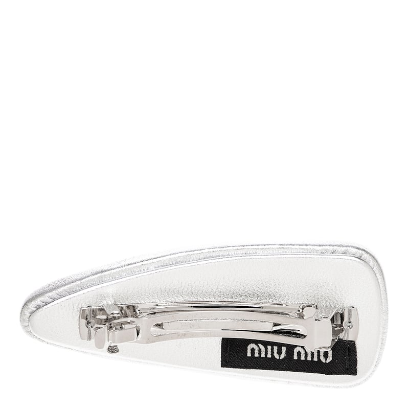 Miu Miu Nappa Leather Hair Clip