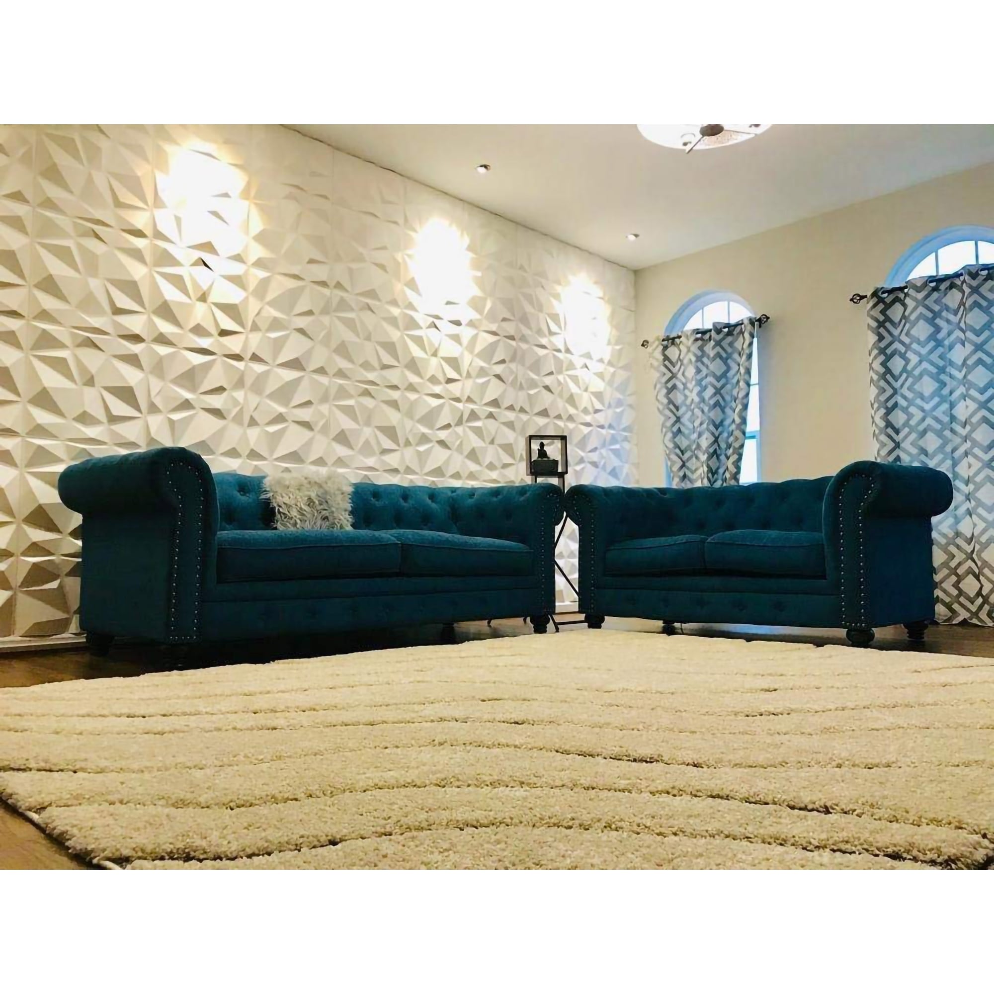 Shop Art3d 3d Wall Panels Pvc Diamond Design 32 Sq Ft