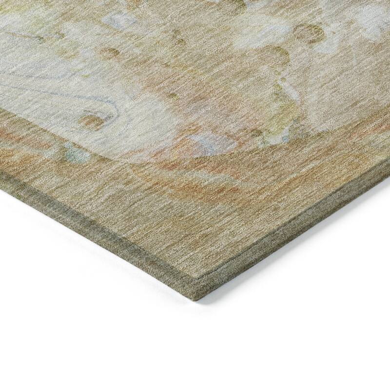HomeRoots Abstract Transitional Rectangle Outdoor Rug