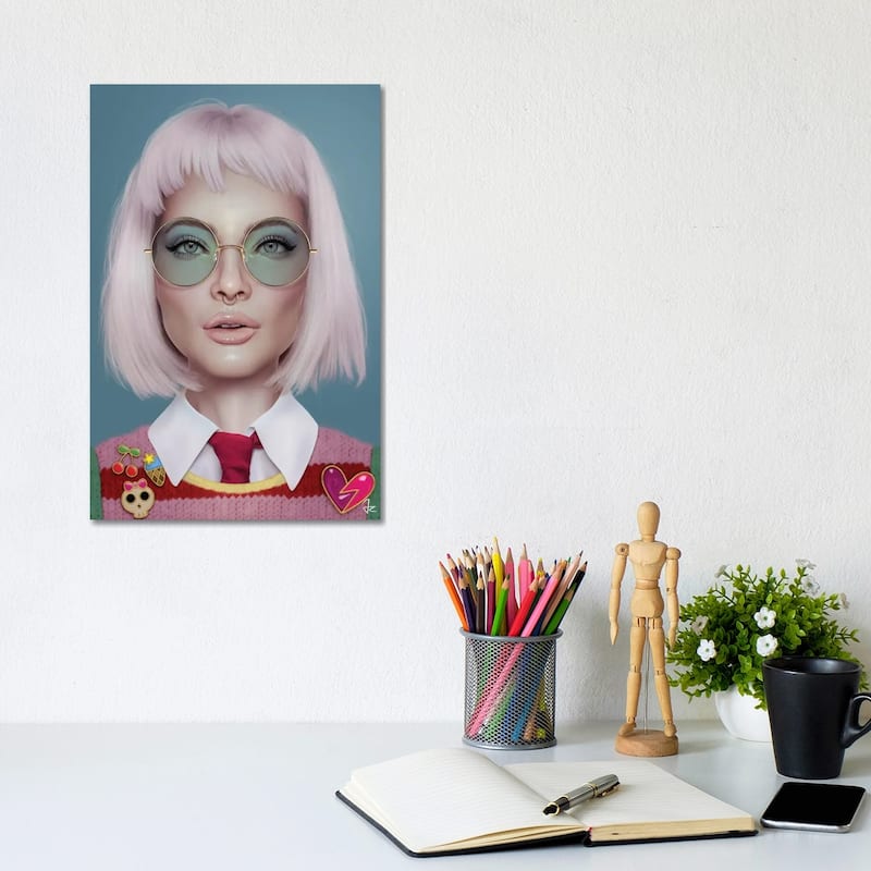 iCanvas "Looking for the Weekend" by Giulio Rossi Canvas Print - 12x8x0.75