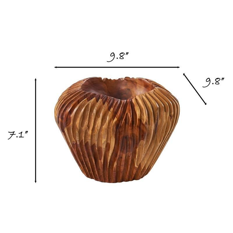 Home Soft Things Royal Ulir Vase Decorative Wooden Vase