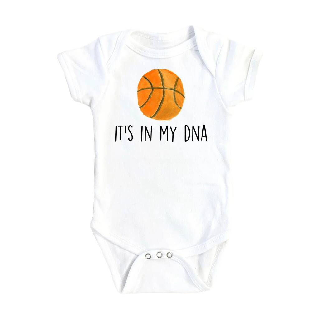 Basketball Dna - Baby Boy Girl Clothes Infant Bodysuit Funny Cute Newborn