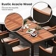 preview thumbnail 10 of 53, Costway 11 PCS Patio Dining Set with 15ft Double-Sided Patio Umbrella