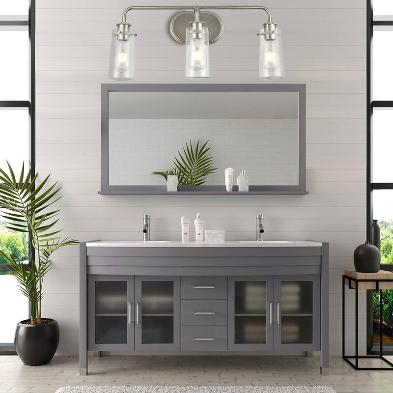 3 LT Bathroom Vanity with Bubble Glass