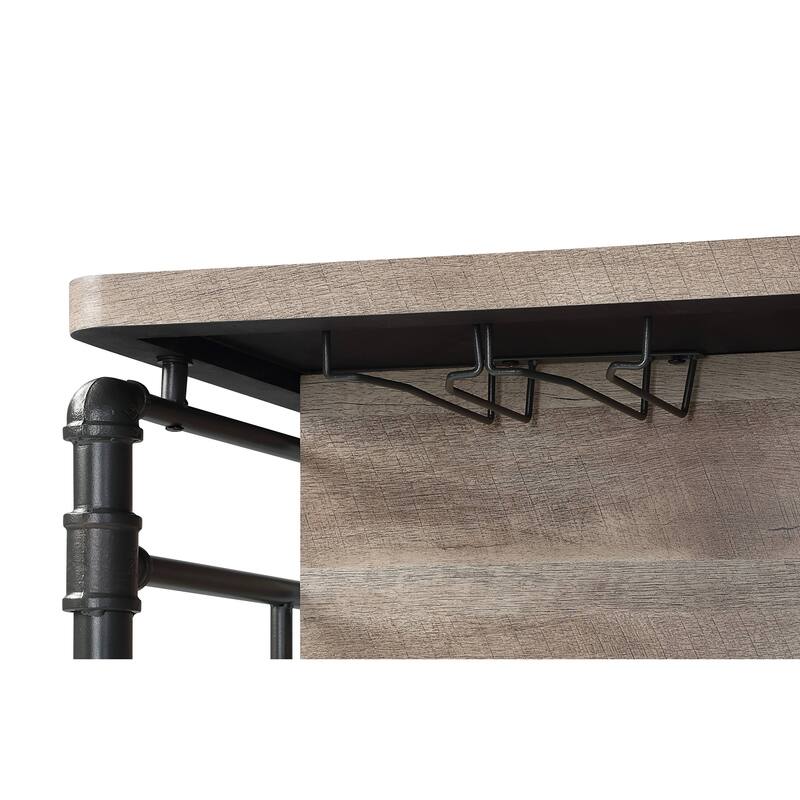 Edina Antique Oak & Sandy Gray Finish Counter Height Table(no include stool)