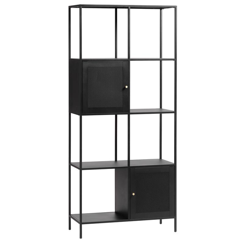 Rye Studio Malina Modern Metal Storage Display Bookcase