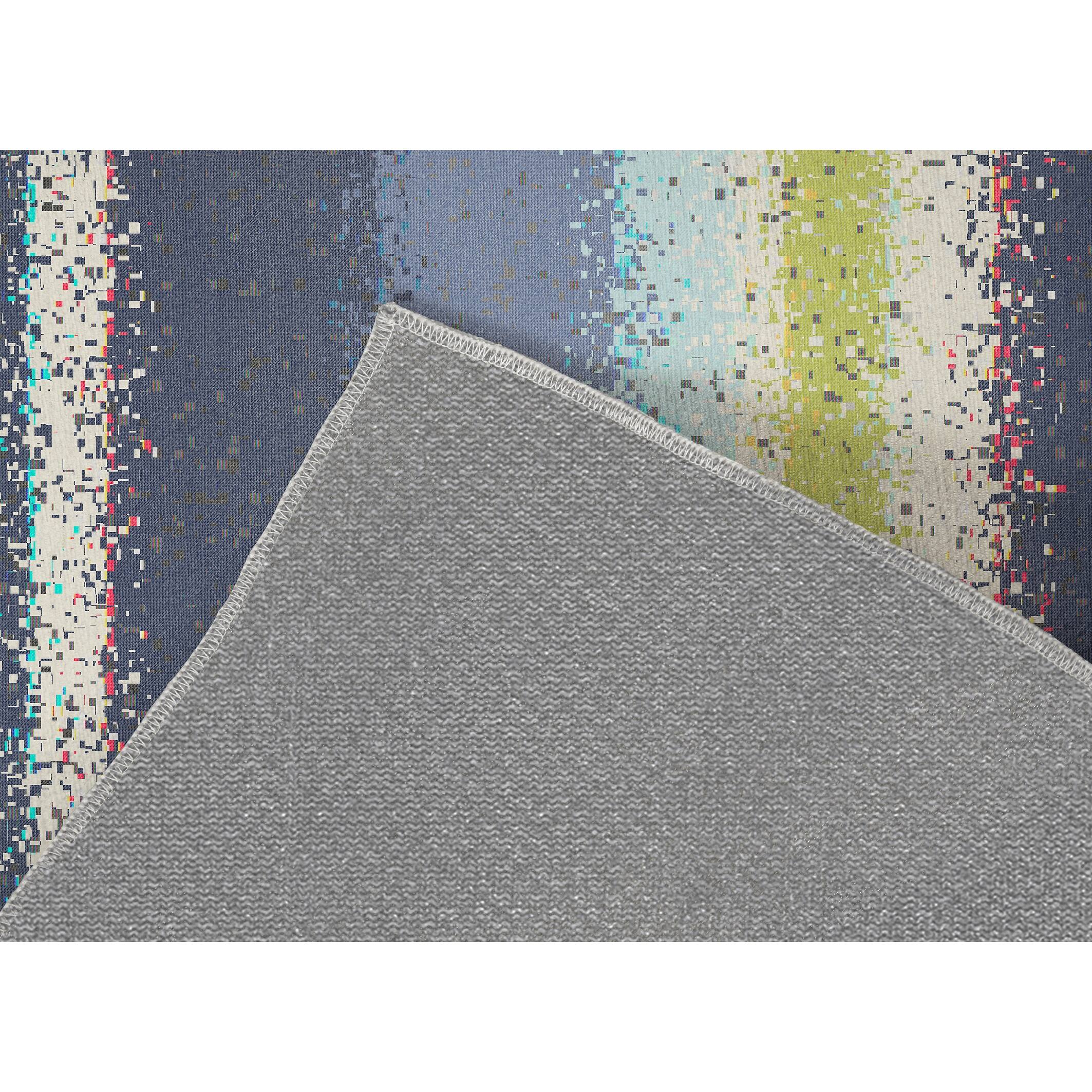 GLITCH BLUE Bath Rug By Kavka Designs Bed Bath & Beyond 34525564
