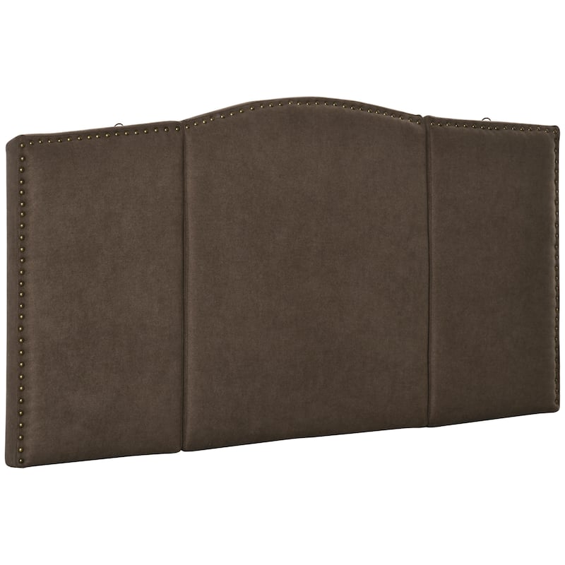 HOMCOM Upholstered Headboard, Bedhead Board with Nail Head Trim, Home Bedroom Decoration for 58.25'' Bed