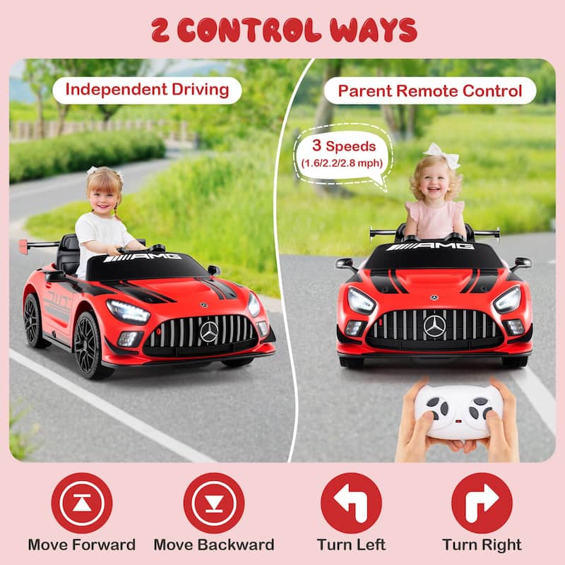 Costway Ride on Car Licensed Mercedes-AMG GT3 Kids Car with Remote - See Details