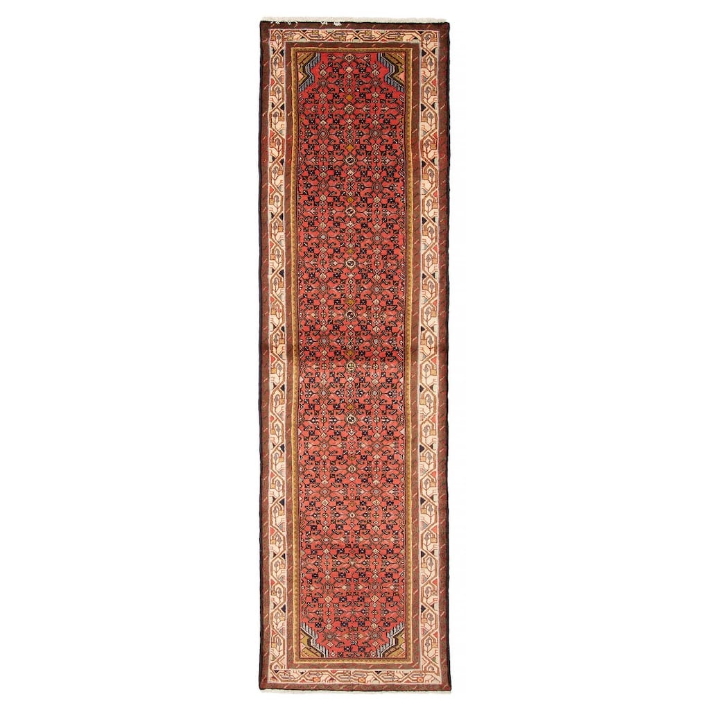 ECARPETGALLERY Hand-knotted Andelz Copper Wool Rug - 2' 7" x 9' 9"
