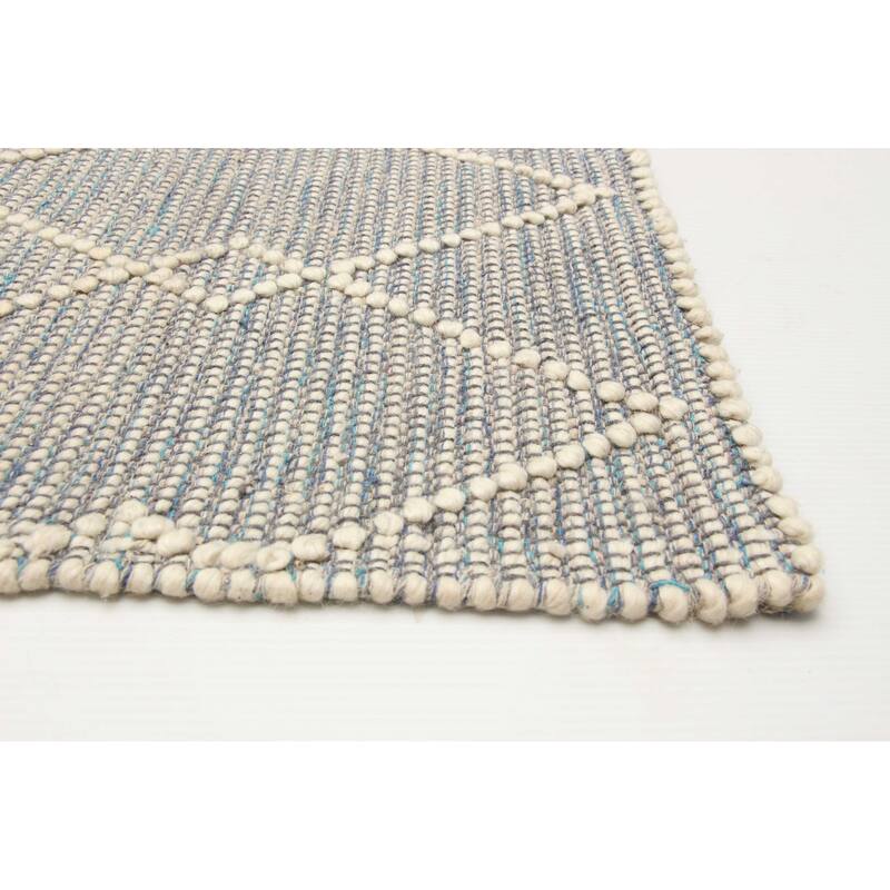 ECARPETGALLERY Braid weave Sienna Grey Wool Rug - 5'11 x 8'11